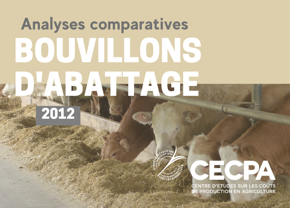 Analyses comparatives : ANALYSES COMPARATIVES - BOUVILLONS D'ABATTAGE 2012
